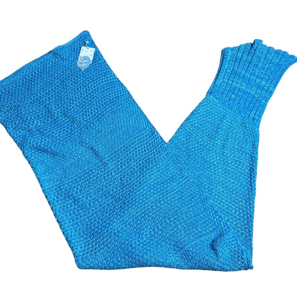BNWT LAGHCAT Mermaid Tail Costume Sea Crochet Throw Blanket Mermaid Tail Throw